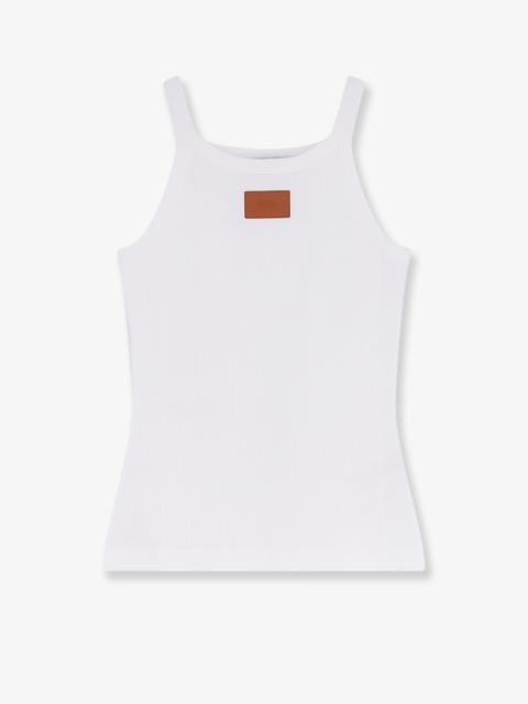 FENDI Fendi Women Ribbed Cotton Tank Top