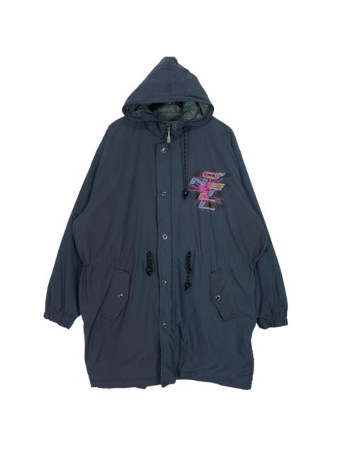 Other Designers Oneill Vintage Long Jacket With Hoodie Back Print Logo Tee