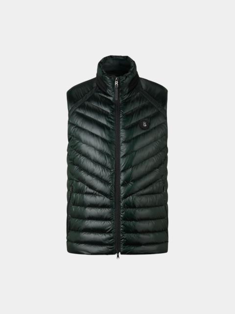 BOGNER Lasse quilted vest in Dark green