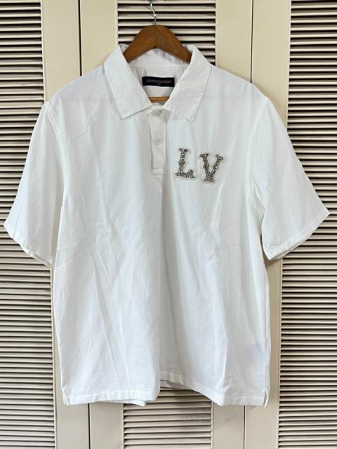 Louis Vuitton Louis Vuitton Rhinestone Embroidery Short Sleeve Shirt
