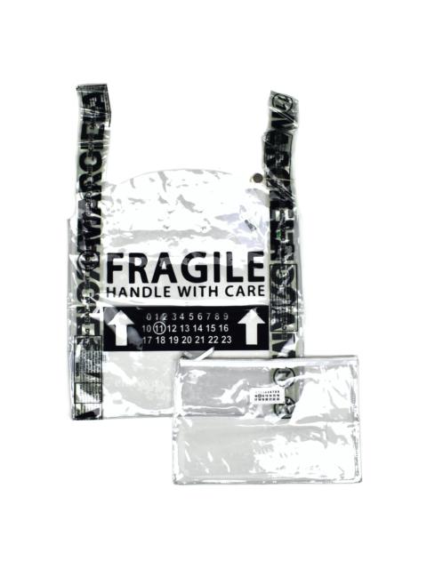 Maison Margiela Maison Margiela Transparent Clear PVC Logo Tote Bag & Pouch
