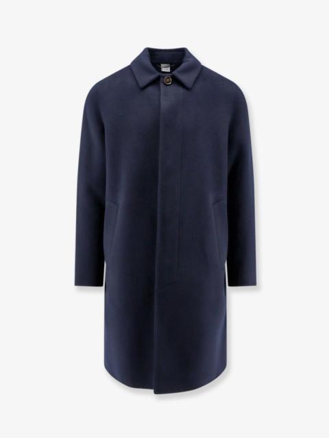 Aspesi Aspesi Virtuoso Wool Coat Blue