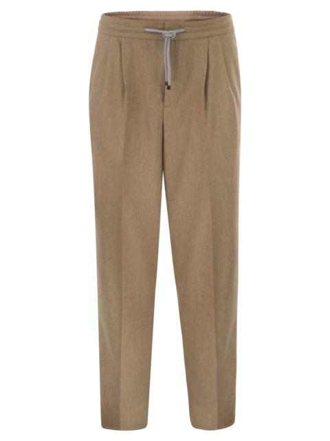 Brunello Cucinelli Brunello Cucinelli Men Tailored Jogger Trousers In Virgin Wool