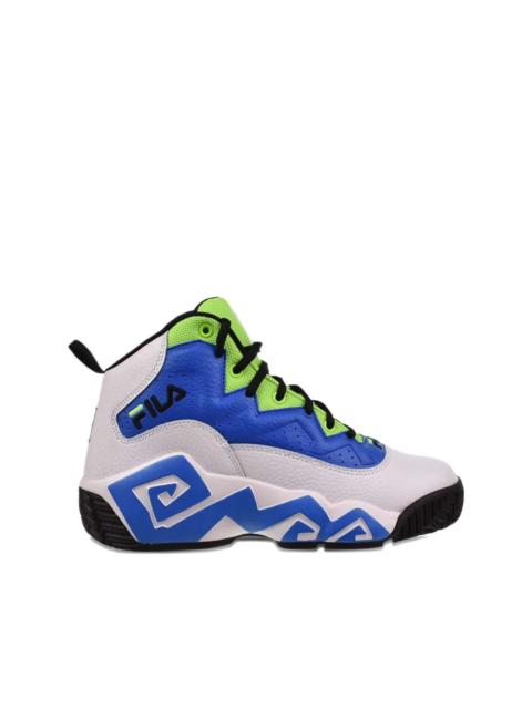 FILA MB "White/Electric Blue/Green Gecko" sneakers