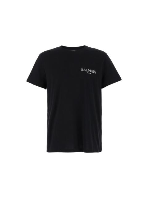 Balmain Black Cotton T-shirt