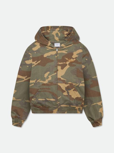 Rhude WASHED CAMO WORK JACKET