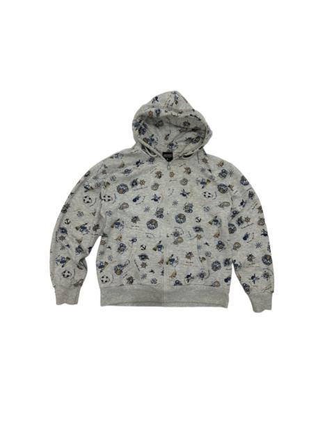 Other Designers VTG Full Print One Piece Zipper Hoodie