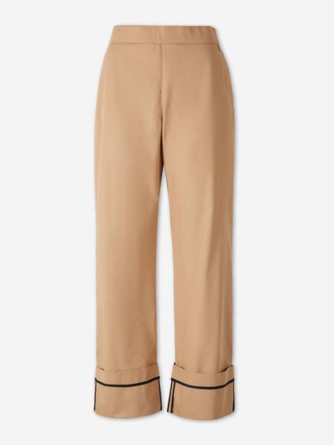 Herno WIDE LEG TROUSERS HEM
