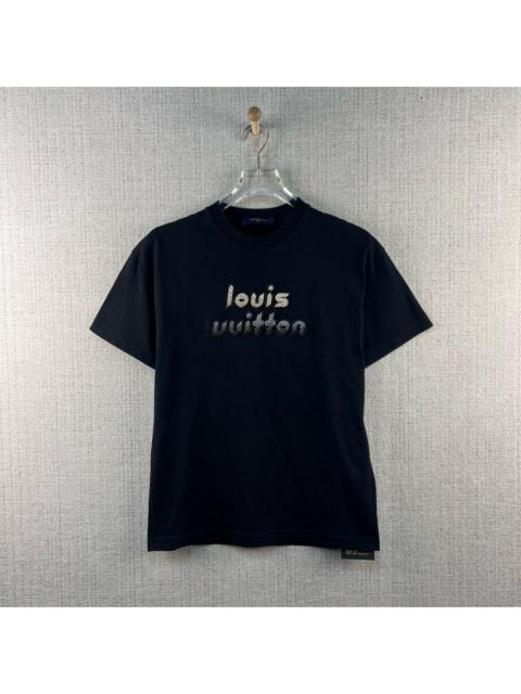 Louis Vuitton LOUIS VUITTON FW23 Beaded logo embroidered crew neck short-sleeved t-shirt