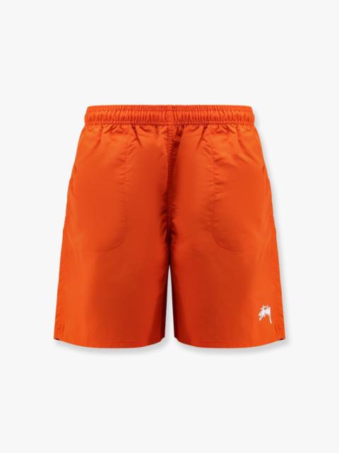 Stussy Nylon Swim Trunk With Frontal Logo