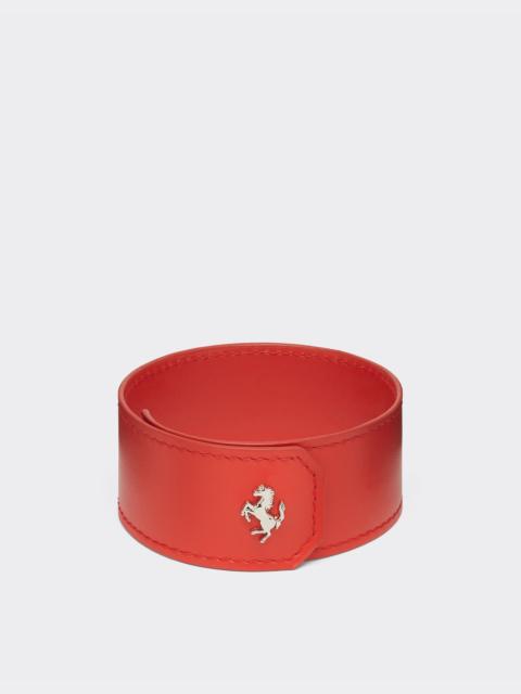 Ferrari Smooth leather slap bracelet