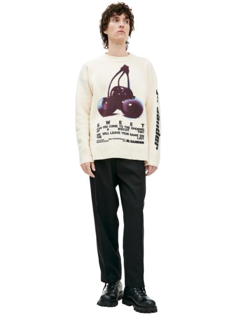 Jil Sander PRINTED WOOL SWEATER
