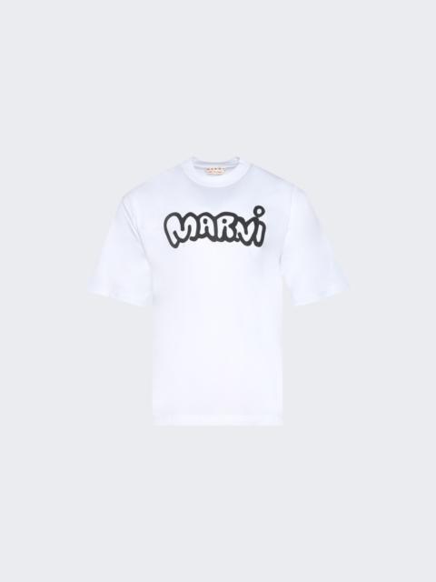 Marni Logo Tee Lily White