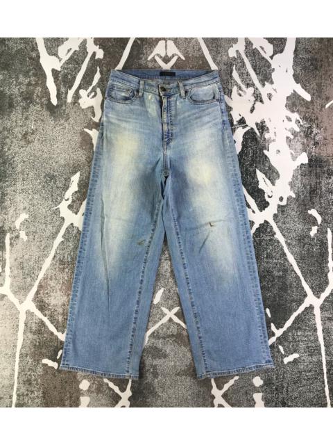 Other Designers Uniqlo - Uniqlo Baggy Jeans Dirty Wsh Denim KJ2144