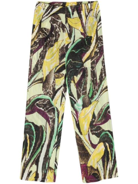 Pleats Please Issey Miyake Pleats Please Issey Miyake Women Pleated Cropped Trousers