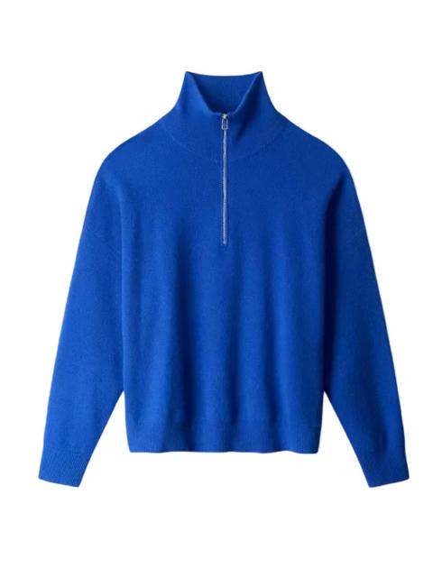 STAUD Hudson Cashmere Sweater in Cobalt