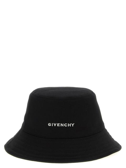 Givenchy Logo Embroidery Bucket Hat Hats Black