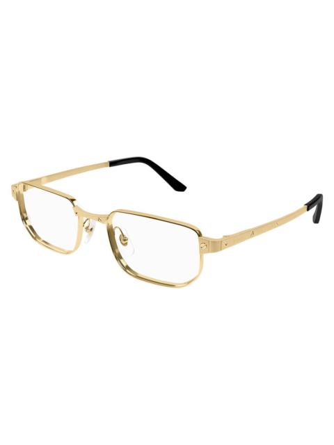 Cartier Cartier Santos de Cartier Demo Rectangular Men's Eyeglasses CT0442O 001 53
