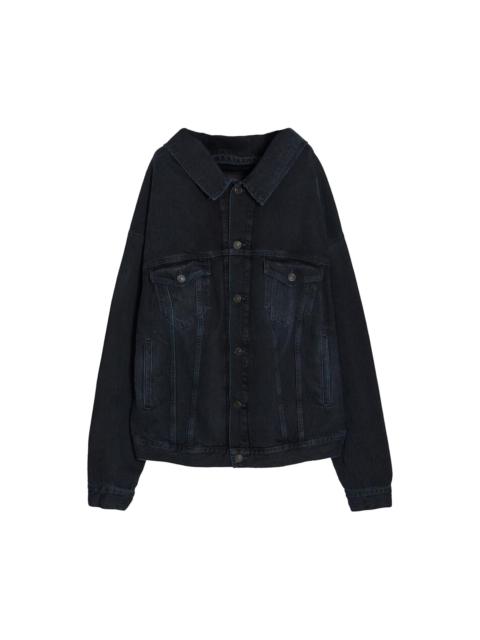 Balenciaga Off Shoulder Jacket 'New Blue/Black'