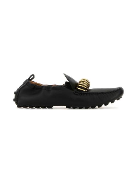 Tod's Black Leather Loafers