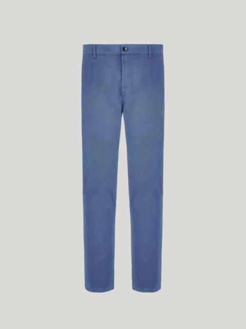 Canali AIR FORCE BLUE TAPERED FIT COMFORT COTTON MICROTWILL CHINOS