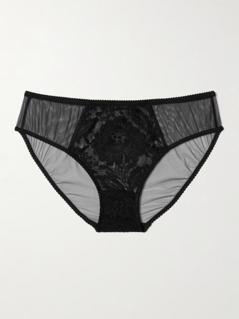 Dolce & Gabbana Tulle And Lace Briefs