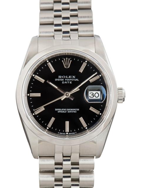 ROLEX Pre-owned Rolex Date Ref 15200 Black Dial