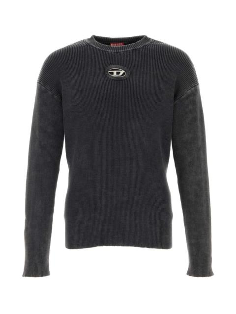 Diesel Diesel Men Black Cotton K-Darren Sweater