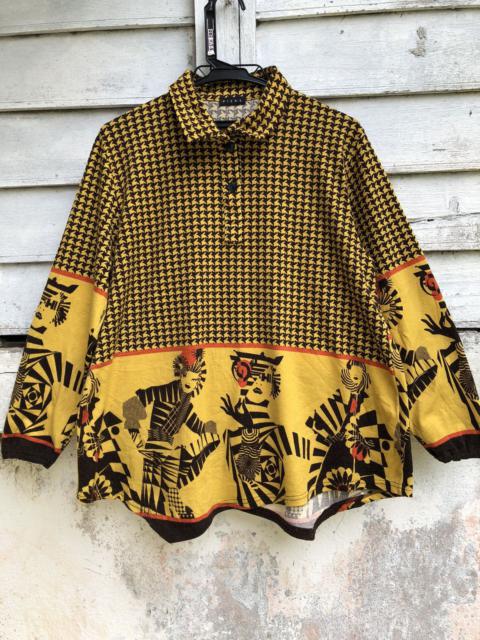 Other Designers Japanese Brand - PIERS Houndstooth Arts Long Sleeve