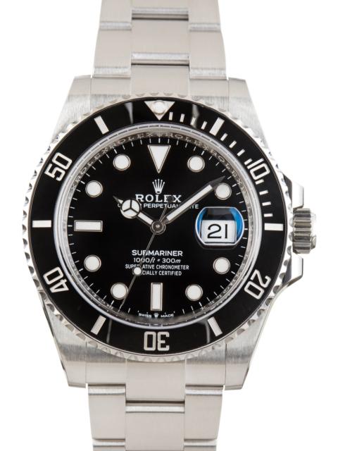 ROLEX Used Rolex Submariner Black Date Dial Ref 126610