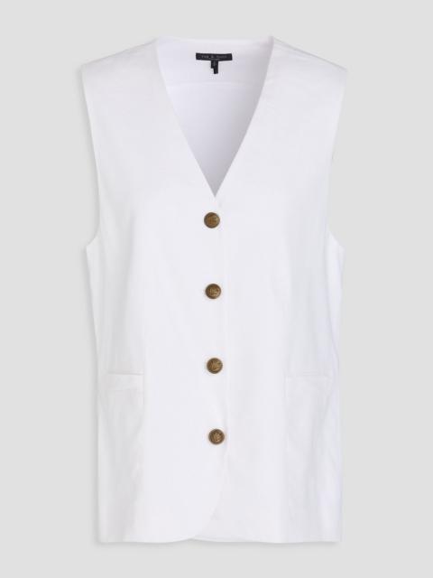 rag & bone Charlotte linen-blend vest