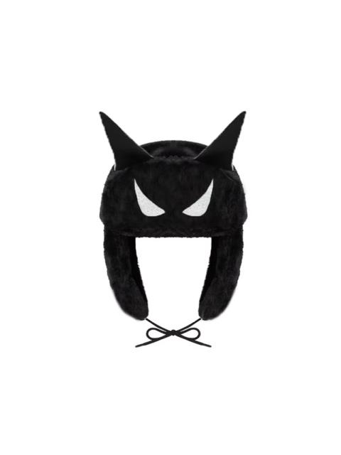 Other Designers Cartoon Anime Batman Devil Eyes Ushanka Hat Cute Y2K Warm Earflap Trapper Hat