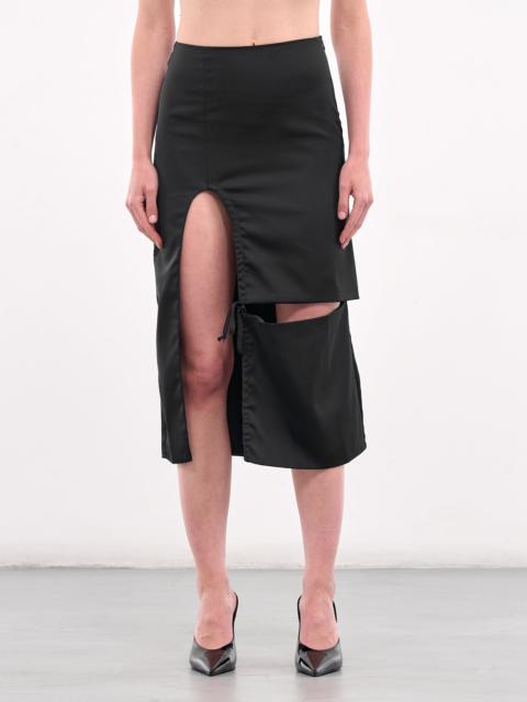 ELENA VELEZ Cut-Out Midi Skirt