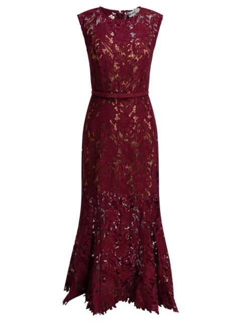 self-portrait Self-portrait Lace Sheath Midi Dress