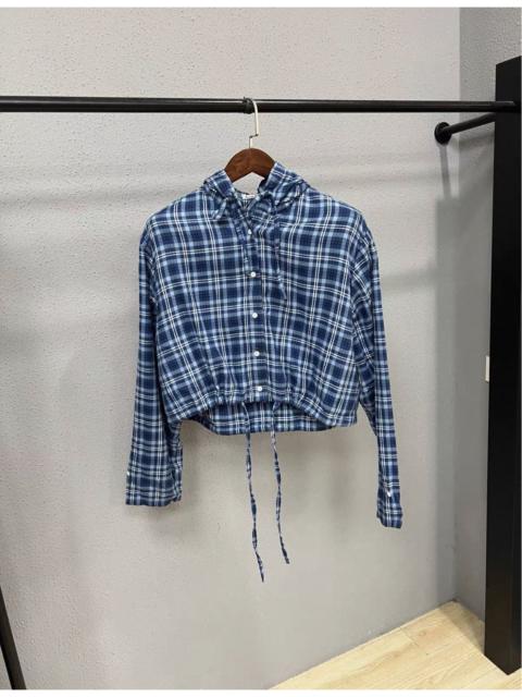 Acne Studios Acne Studios Checked Hooded Flannel Shirt