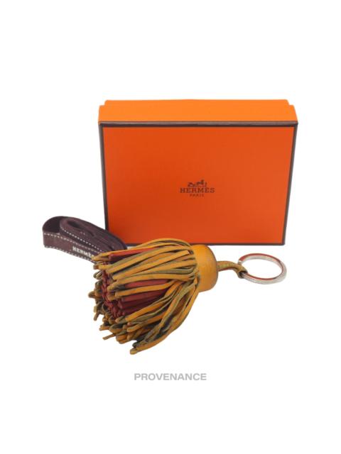 Hermès Hermes Milo Carmen Keychain - Orange/Red Leather