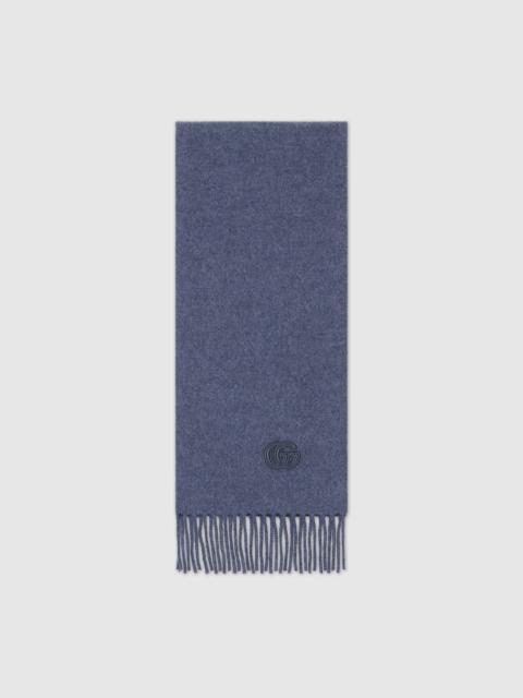 GUCCI Cashmere scarf with patch