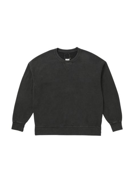 visvim JUMBO SB SWEAT L/S DMGD BLACK