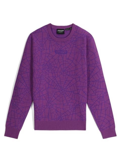 SPYDER Mens Soelden Sweater - Glitch Purple