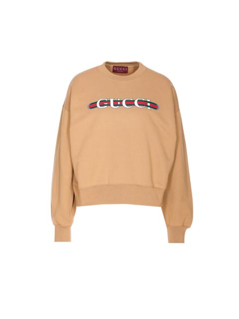 GUCCI Gucci Women Gucci Web Logo Sweatshirt