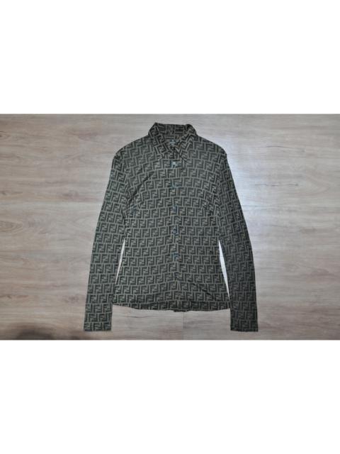 Other Designers Fendi - Vintage - Zucca-Print Blouse