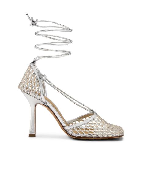 Bottega Veneta Stretch Metallic Leather Sandals