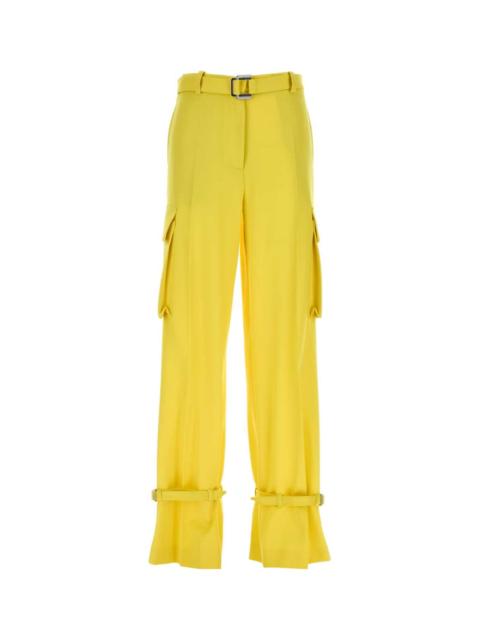 THE ATTICO The Attico Women Yellow Wool Cargo Pant