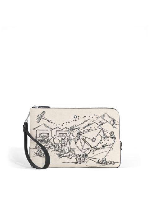 Montblanc POUCH IN EMBROIDERED CANVAS