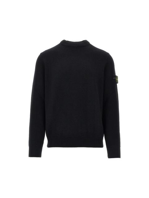 Stone Island Stone Island Virgin Wool Crewneck Sweater Black