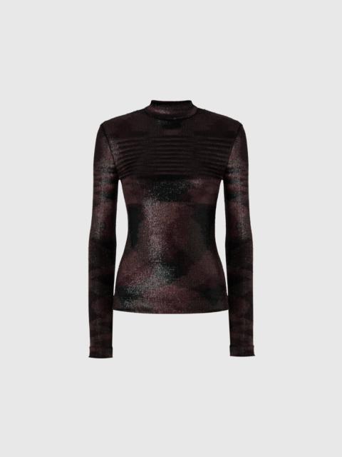 Missoni Turtleneck sweater with flame pattern