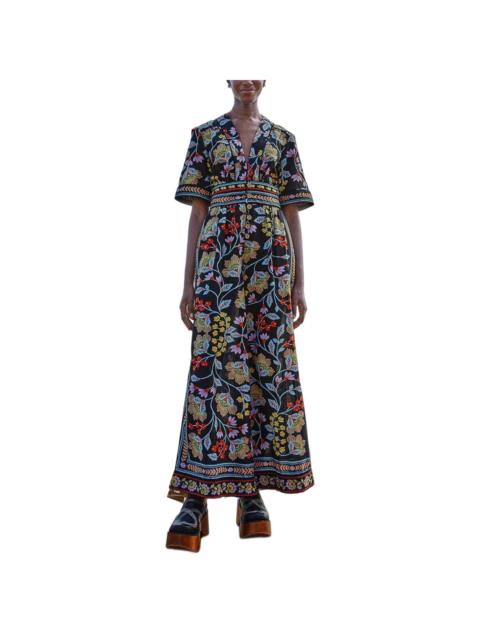 FARM RIO FARM Rio Flowery Black Jumpsuit