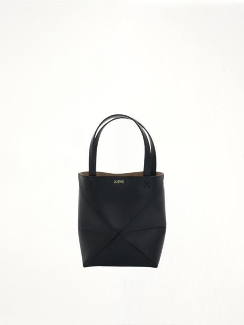 Loewe Mini Fold Puzzle Tote Bag in Black