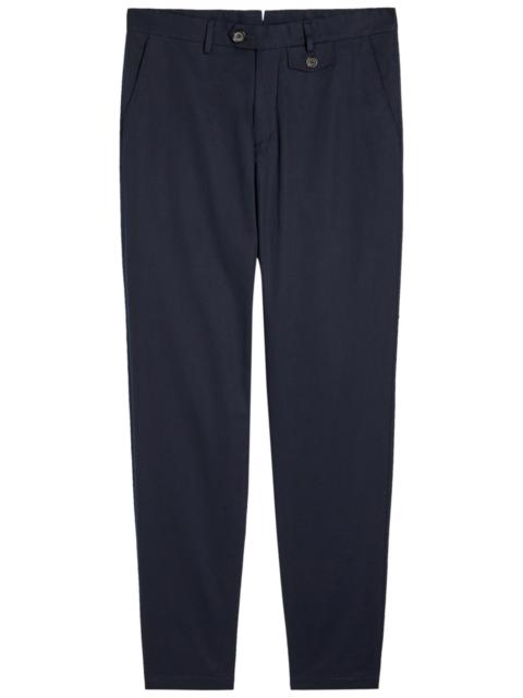 Oliver Spencer Oliver Spencer Fishtail Cotton Tapered-leg Trousers