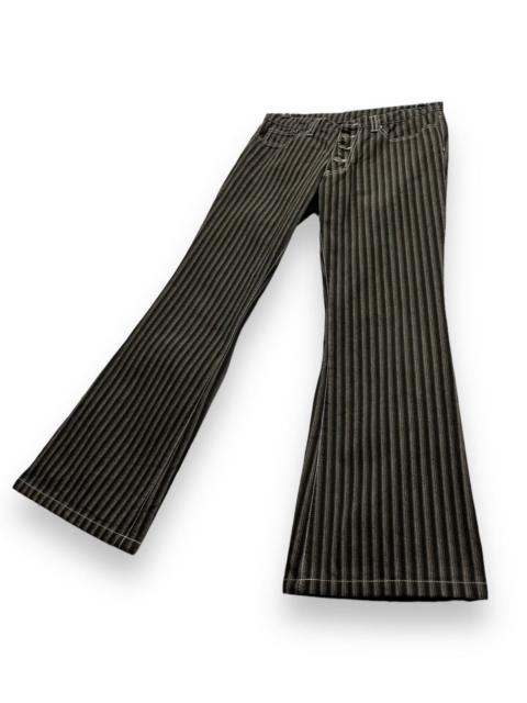 Other Designers FLARE🔥VTG TORNADO MART JAPAN Brown Hickory Stripes Denim🔥